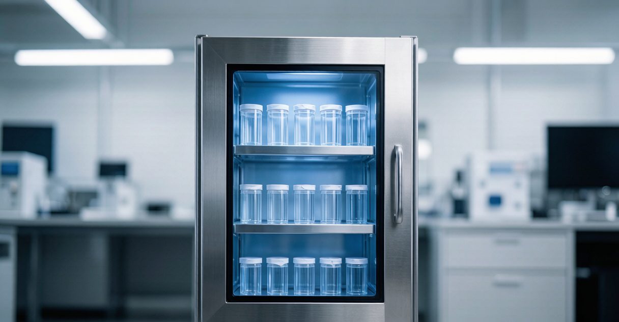 YanSyn YSN series nitrogen purge cabinet protecting oxidation sensitive materials in an electronics store