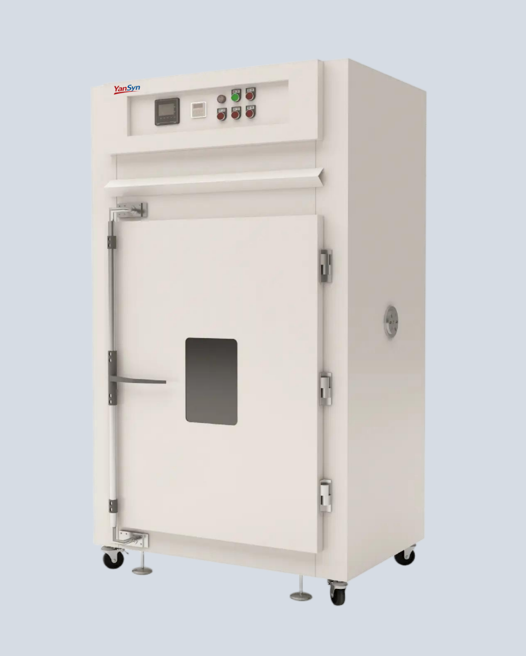 YanSyn YSHG series electric heating blower oven product display - intelligent PID control, energy saving, multiple protection, sturdy and durable, precise control, even heat blowing