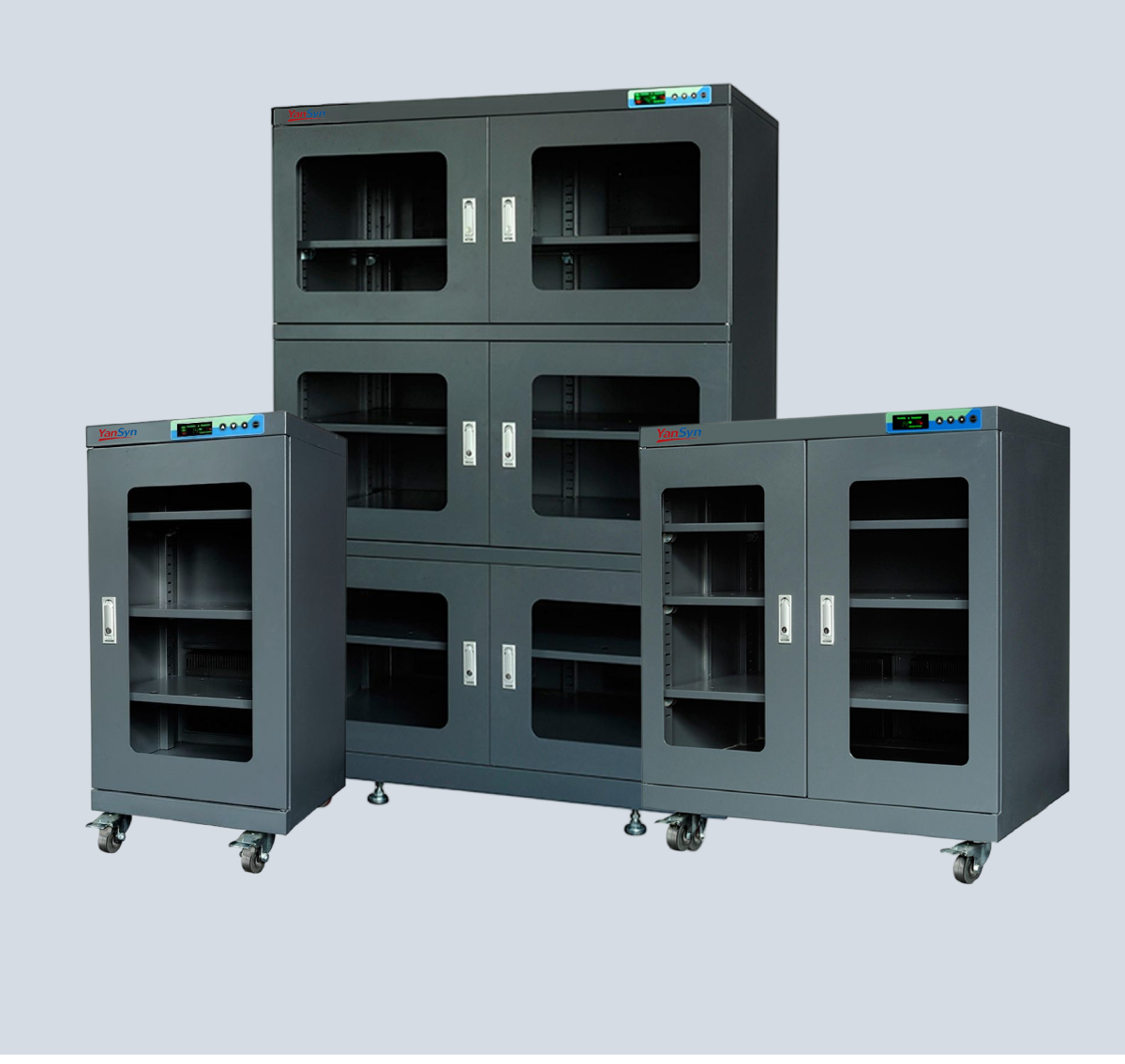 YanSyn YSM series moisture-proof cabinet product display